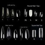 Nail Tips Manufacturer - New Medium XL Coffin Almond Custom Logo Gel-X Tips with Box