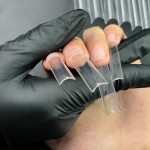 Nail Tips Manufacturer - No C Curve Extra Long 500pcs XXXL Coffin Thin Clear Square Tips