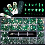 Nail Rhinestone Box Factory - New Fashion 3100pcs Crystal AB Rainbow Mix Shape Diamond