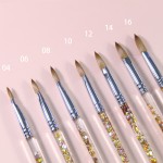Acrylic Nail Brush Factory - High Quality Plastic Handle Gel Polish Kolinsky Nail Brush
