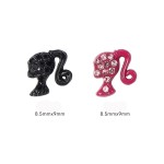 3D Metal Nail Charms Supplier - Luxury Logo Designer with Beauty Girl Head Resin Supplies