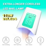 UV LED Nail Lamp Manufacturer - 112W Extra Long Quick Curing Cordless Gel Extension Lamp