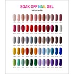 UV Gel Nail Polish Supplier - High Quality 24 Colors No Smell Full Cover Soak Off Cheese