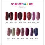 UV Gel Nail Polish Supplier - High Quality 24 Colors No Smell Full Cover Soak Off Cheese