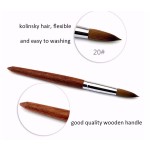 Kolinsky Acrylic Nail Brush Manufacturer - Wooden Handle Glitter Germany Pure Kolinsky Brush