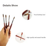 Kolinsky Acrylic Nail Brush Manufacturer - Wooden Handle Glitter Germany Pure Kolinsky Brush