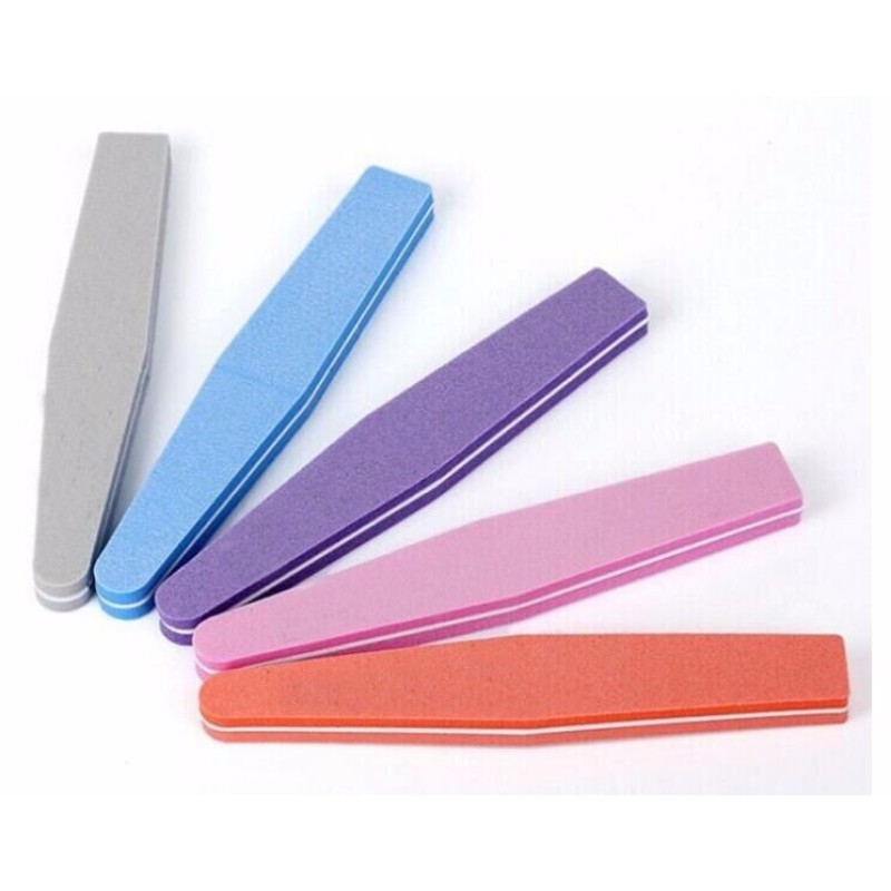 UV Gel Polisher Tool Supplier - 100/180 Grit Dual Side Sponge Sanding File for Nail Art