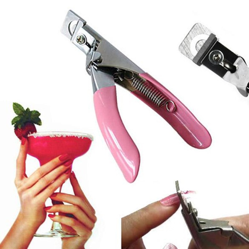 False Nails Cutter Factory - Professional Stainless Steel Curved Edge Acrylic Tip Cutter