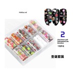 Korea Nail Decal Sticker Factory - Wholesale Flower Gel Foil Wrap 3d Bling Cartoon Sticker