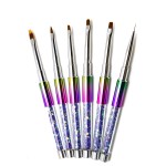 Acrylic Nail Brush Supplier - Professional Custom Handle Kolinsky Acrylic Nail Brush Set