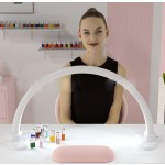 Half Moon Nail Lamp Manufacturer - New Luxury Pink 300 Bulb Custom Logo 2024 Model