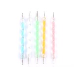 Nail Art Pen Set Supplier - High Quality Crystal Handle DIY Graffiti Flower Dotting Pen