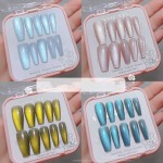 Press on Nails Factory - OEM/ODM Handmade 9D Cat Eye False Acrylic Nails Wholesale