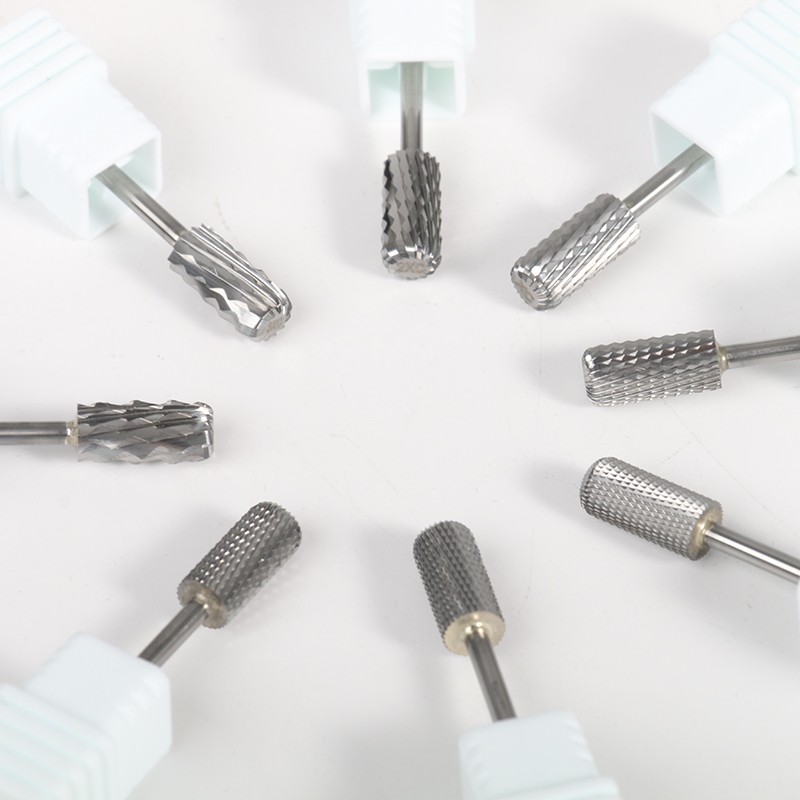 Nail Drill Bits Supplier - 2021 New Silver Carbide Manicure Bits with Dust Proof Design