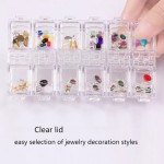 Nail Diamond Storage Box Factory - Wholesale 12 Grid Empty Jewelry Diamond Tips Boxes