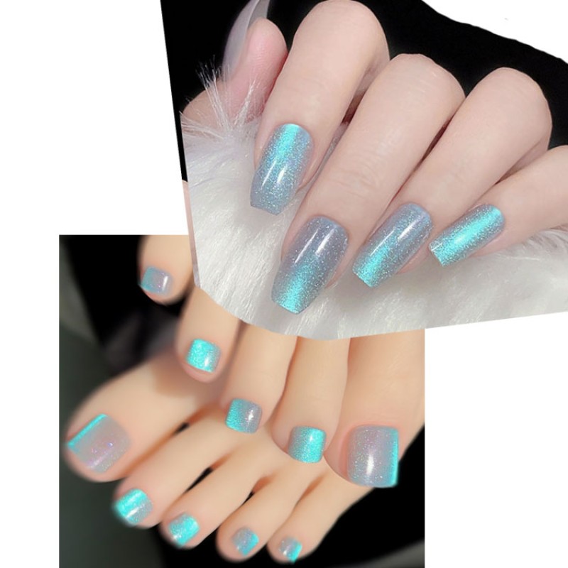 Press on Nails Factory - OEM/ODM Handmade 9D Cat Eye False Acrylic Nails Wholesale