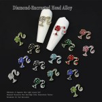 Luxury Nail Charms Manufacturer - High Quality 3D Bling Zircon Metal Head Designer Bulk