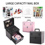 Portable Nail Tool Box Supplier - New Arrival Stylish Gel Polish Kit Box with Large Capacity