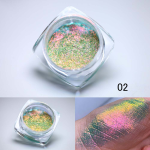 变色龙美甲粉厂家-批发虹彩霓虹变色极光粉