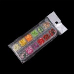 Nail Polish Stickers Supplier - Hot Sale 12 Design 3d Colorful Mixed Fruits Nail Stickers