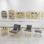Portable Nail Table Supplier - Salon Bar Table Luxury Marble Desk with Socket Technician