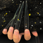 Nail Tips Manufacturer - No C Curve Extra Long 500pcs XXXL Coffin Thin Clear Square Tips