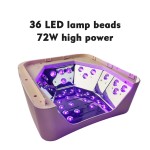 Nail Gel Lamp Supplier - 72W IBelieve Cordless Rechargeable Professional Dryer for Salon