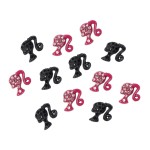 3D Metal Nail Charms Supplier - Luxury Logo Designer with Beauty Girl Head Resin Supplies