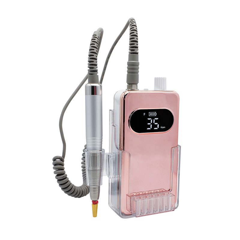 Electric Nail Drill Supplier - 35000 Rpm Custom Logo Cordless Rechargeable E File Stock