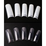 Nail Tips Supplier - Wholesale 500pcs Transparent Tapered French False Nail Tips for Salon