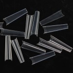 Nail Art Tips Supplier - Artificial Square French Tapered Coffin No C Curve False Nail Tips