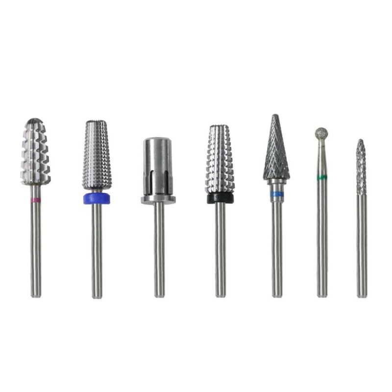 Nail Drill Accessories Manufacturer - Professional 5 in 1 Carbide Nail Bits E-File Set