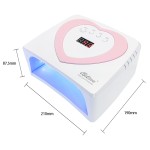 UV LED Nail Lamp Factory - 48W Pink Low Heat Portable Heart Shape Gel Nail Lamp