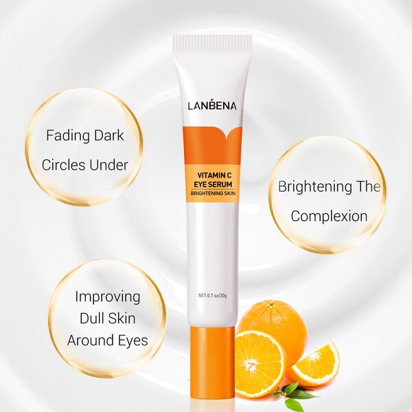 LANBENA Vitamin C Eye Cream - Anti-Puffiness Serum for Dark Circles