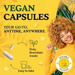 Bromelain Capsules Manufacturer - 500mg Vegan Dietary Supplement for Digestive Support