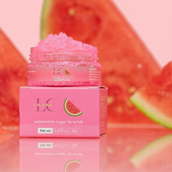 Lip Scrub Manufacturer - Private Label Watermelon Sugar Organic Natural for Dark & Dry Lips