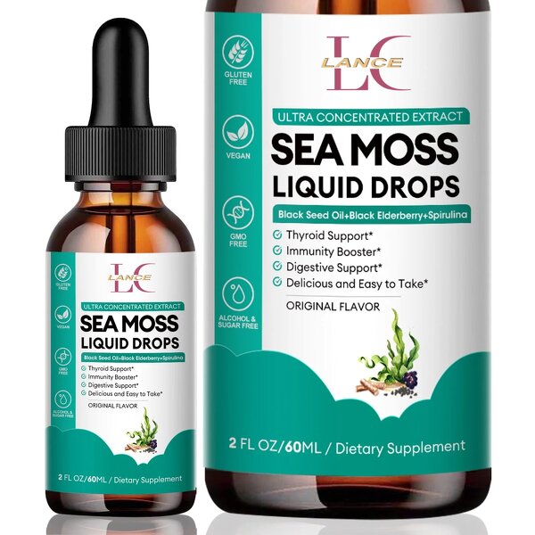 Sea Moss Drops Manufacturer - Private Label Vegan Liquid Supplements for Gut Health & Blood Sugar Support
