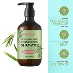 Organic Rosemary Mint Shampoo Manufacturer - Biotin Infused for Moisturizing & Anti-Dandruff 300 ml