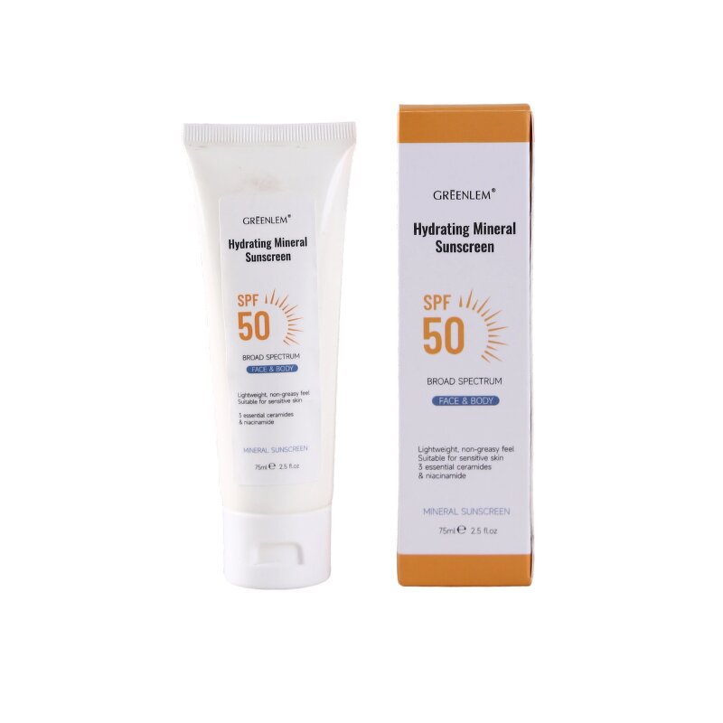 Zinc Oxide Sunscreen Manufacturer - SPF50 Broad Spectrum Vegan Mineral Cream with Aloe & Hyaluronic Acid for Sensitive Skin