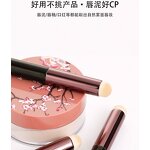 Makeup Brush Set - Flat Style Synthetic Hair with Convenient Handle