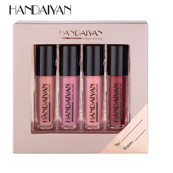 Lipstick Manufacturer - 4 Color Velvet Matte Liquid Lipstick Set, Vegan & Waterproof