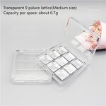 Eyeshadow Palette Manufacturer - 9-Color Square Clear Plastic with Aluminum Pan