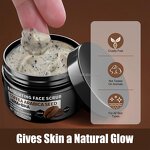 Private Label Men's Face Scrub - Pre-Shave Cleansing & Gentle Coffee Exfoliation