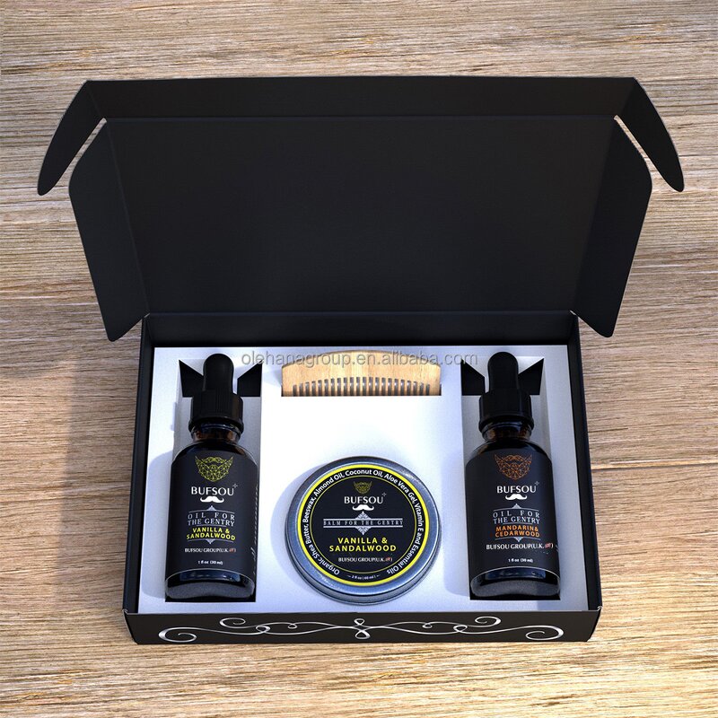 Beard Oil and Balm Manufacturer - Private Label Kit with Argan & Jojoba Oils for Men