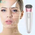 RF EMS Facial Massager - Portable LED Light Therapy & Skin Cleaning Device for Home Use