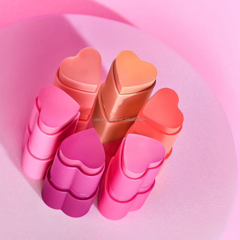Heart Blush Stick Manufacturer - Easy to Blend Matte Creamy Vegan Organic Formula