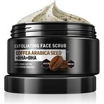 Private Label Men's Face Scrub - Pre-Shave Cleansing & Gentle Coffee Exfoliation