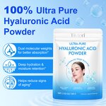 Hyaluronic Acid Powder Manufacturer - 100g Ultra-Pure High Molecular Weight for Skin Hydration