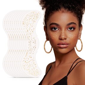 Waterproof Sparkle Freckles Stickers Manufacturer - Private Label Metallic Temporary Tattoo & Gold Glitter Patches