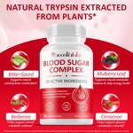 Dairy-Free Vegan Energy & Immune Support Complex Capsules - Non-GMO Blood Sugar Balance Supplement